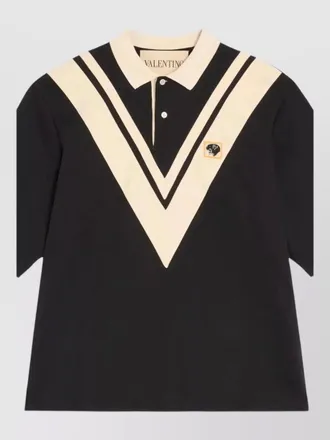 Valentino knit shirt polo collar short sleeves