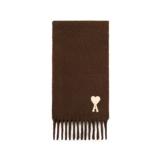 Ami Alpaca Scarf With Ami De Coeur