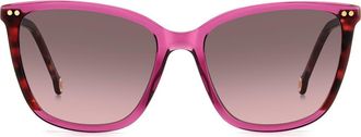 Carolina Herrera 55mm Gradient Cat Eye Sunglasses in Cyclamen at Nordstrom Rack
