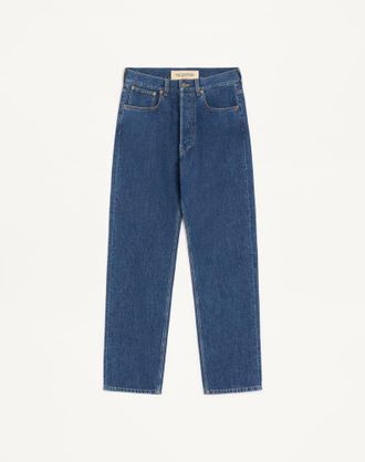 Valentino Valentino denim trousers with VGold