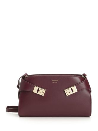 Ferragamo Hug Cb E/W Crossbody Bags Nero-Donna