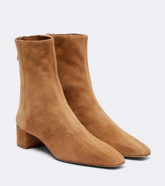 Aquazzura Saint Honore 35 suede ankle boots