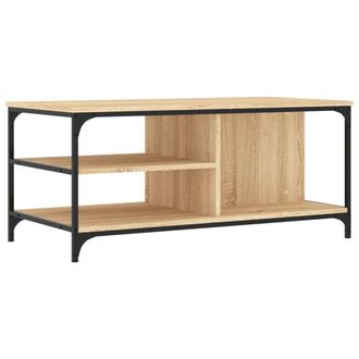 vidaXL Vidaxl - Mesa De Centro Madera Contrachapada Roble Sonoma 100x50x45 Cm
