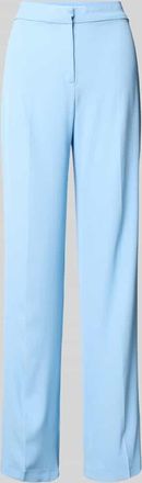 Review High Waist Stoffhose mit B&uuml;gelfalten in Hellblau, Gr&ouml;&szlig;e XS
