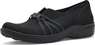 Life Stride Niche Knit Skimmers Womens Flat Shoes Black Knit Fabric : 8.5 W (C), Polyester