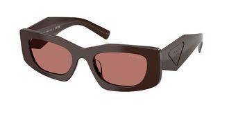 Prada PR D03SD Asian Fit 27I80W Womens Sunglasses Brown Size 51