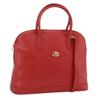Burberry Pre-owned Handbags, female, Red, Size: ONE SIZE Pre-owned Vintage Hand Bag