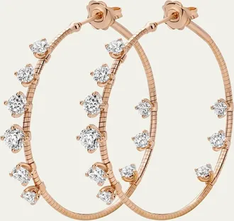 Mattia Cielo 18K Rose Gold Rugiada Earrings with Diamonds