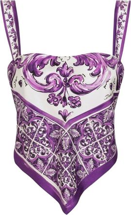 Dolce & Gabbana Mujer, Camisetas, Púrpura, Talla: S