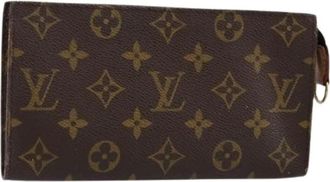 Louis Vuitton Pre-owned Canvas Pouch - Dames - Vintage Clutch - Bruin - ONE Size - Vintage