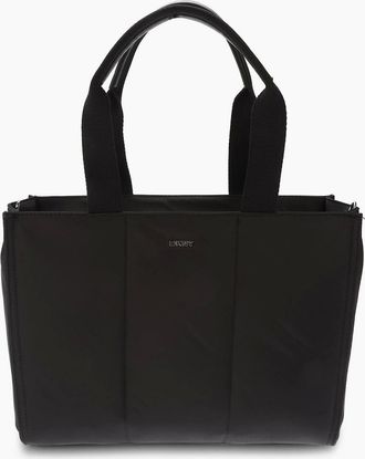 DKNY Womens Paola Commuter Logo Tote Bag - Multi/Black - Size: ONE size