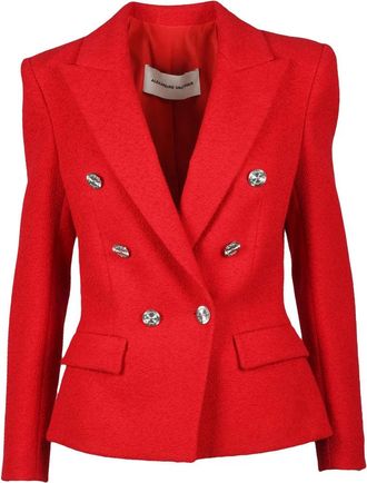 Alexandre Vauthier Red Cotton Polyamide Jacket