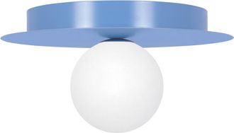 Kaja L&aacute;mpara De Techo Con Pantalla De Disco Azul &Oslash;25cm Robin 1xg9 10w K-5448 Kaja