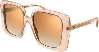 Gucci Brown Mirror Square Ladies Sunglasses GG1314S 005 55