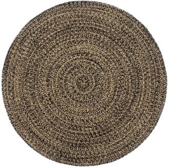 vidaXL Tappeto Lavorato a Mano in Juta Nero e Marrone 210 cm - Vidaxl