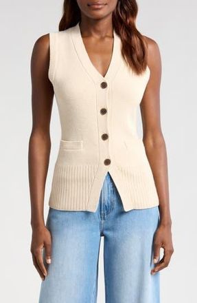 Pistola Denim Audra Sweater Vest in Soft Dove at Nordstrom Rack, Size X-Small
