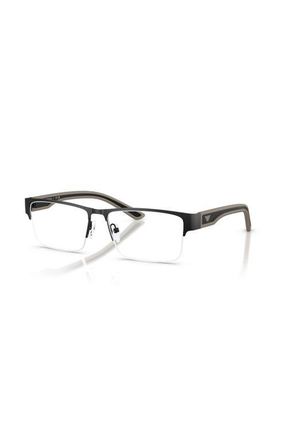 Emporio Armani 55mm Rectangle optical glasses in Black at Nordstrom