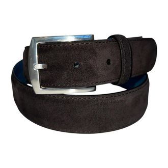 Paolo Vitale Cintura in camoscio - - Accessories - Uomo - Marrone - 105 CM