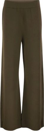 Max Mara Dames, Broeken, Bruin, Maat: L
