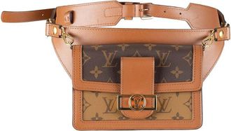 Louis Vuitton Brown Monogram Reverse Dauphine Bumbag - 10S (Authentic Pre- Loved)