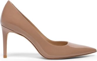 Stuart Weitzman Stuart Power 85 - Dames - Pumps - Beige - 39 1/2 EU - Leer - Schoenen