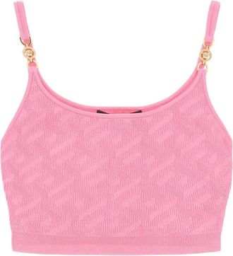 Versace Versace La Greca Cropped Top