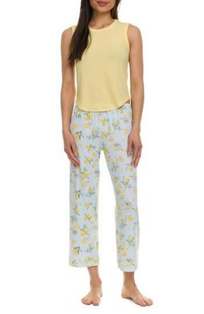 Flora Nikrooz Imani 3-Piece Capri Pajama Set in Aqua at Nordstrom Rack, Size X-Large