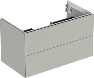 Keramag Geberit One Mueble Bajo Lavabo, 2 Cajones, 88.8x50.4x47cm