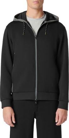 Bugatchi Full Zip Hoodie in Caviar at Nordstrom Rack, Size Xx-Large