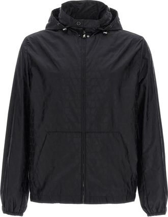 Valentino Black Windbreaker Jacket