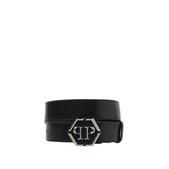 Philipp Plein Heren, Accessoires, Zwart, Maat: 95 CM Leer