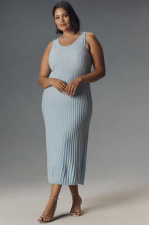 Conditions Apply Sleeveless Stripe Midi Dress