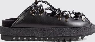 sacai Sandali platform in pelle liscia con suola dentellata e tacco basso