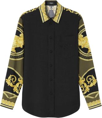 Versace La Coupe des Dieux shirt - men - FSC Viscose/Polyester - 50 - Black