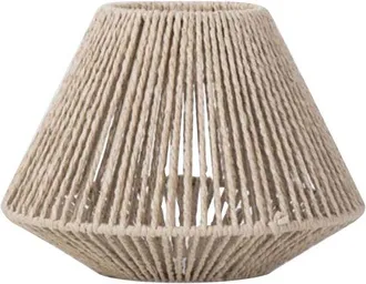 OEM Pantalla De L&aacute;mpara Tejida A Mano, Pantalla De L&aacute;mpara De Cuerda De Papel Ecol&oacute;gica, Pantalla De L&aacute;mpara De Estilo Del Sudeste Asi&aacute;tico (beige)