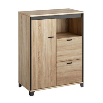 Gami Mueble de almacenamiento 1 puerta 2 cajones