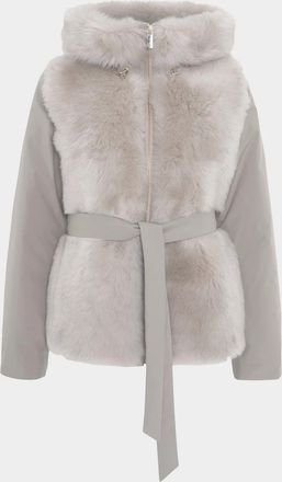 Gorski Shearling-Front Quilted Down Parka