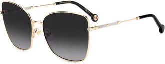 Carolina Herrera Grey Gradient Butterfly Ladies Sunglasses HER 0133/S 0000/9O 59