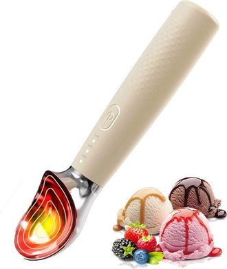 OEM Cuchara Para Helado Ajustable Y Con Calefacci&oacute;n, 3 Ajustes De Temperatura (50 &deg;c/60 &deg;c/70 &deg;c), Recargable Por Usb, Gelato, Yogur Helado Y Sorbete