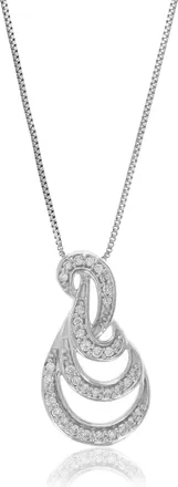 Vir Jewels 1/6 cttw Lab Grown Diamond Fashion Pendant Necklace in Sterling Silver with Chain For Women