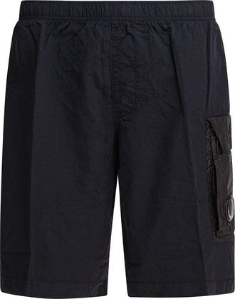 C.P. Company C. P. Company-Nylon Cargo Swimsuit Swimwear Nero-Uomo