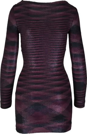 Missoni Abito corto a righe - Viola