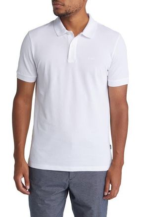 BOSS Pallas Cotton Polo in White at Nordstrom, Size X-Large