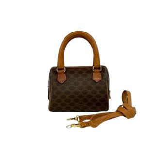 Celine Pre-owned Mini Bags, female, Brown, Size: ONE SIZE Pre-owned Macadam Leather 2way Bag