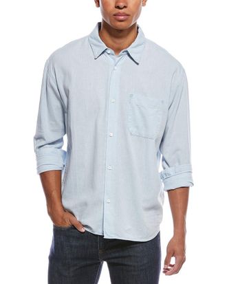 Frame Denim Frame Denim Chambray Linen-Blend Shirt