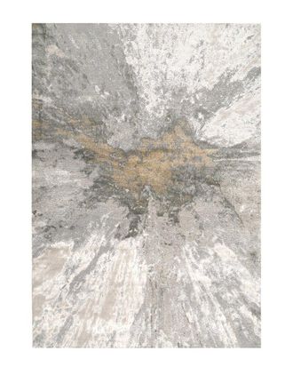 nuLOOM Contemporary Abstract Silver Cyn Rug