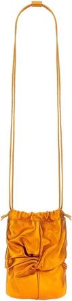 Hereu Ronet Metallic Bucket Bag - Dames - Schoudertassen - Oranje - ONE Size - Leer - Tassen