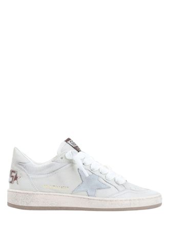 Golden Goose Grey Leather Ballstar Sneakers