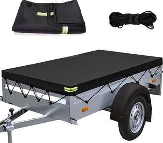 OEM Funda Para Remolque, 208 X 114 X 13 Cm, Tejido Oxford 420d Reforzado, Impermeable, Cortavientos, Resistente A Desgarros Y A La Arena, Apta Para Muchos