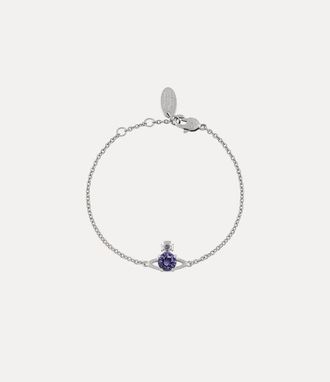 Vivienne Westwood Reina Small Bracelet Platinum-lavender-cz Platinum-lavender-cz Women